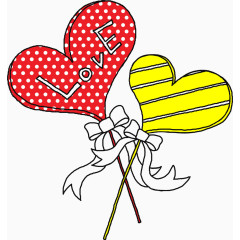 卡通爱心图案
