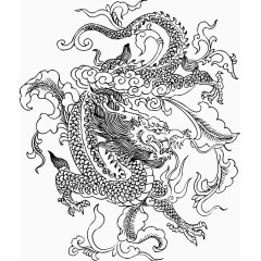 经典龙图案纹样图片