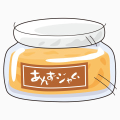 卡通简笔水果罐头