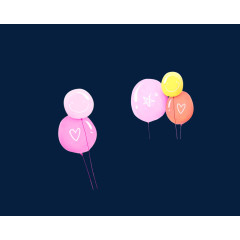 彩色气球图案