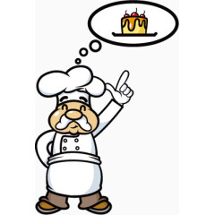 蛋糕制作者卡通国外矢量素材