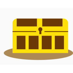 简约黄色财宝盒子