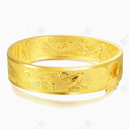 周生生黄金足金龙凤婚嫁手镯龙凤呈祥手镯女款56579K二