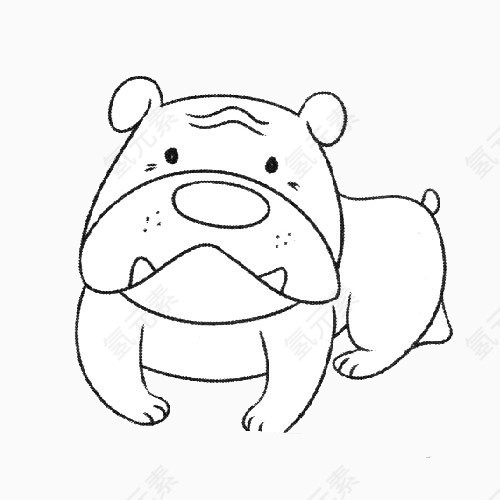 牙齿外漏 的恶狗狗