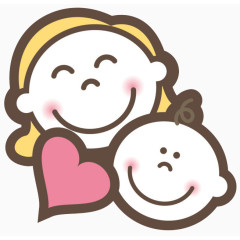 妈咪宝贝矢量图