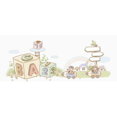 卡通手绘元素