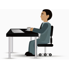 卡通商务团队人物