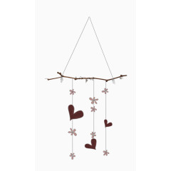 卡通简约挂饰花朵心形