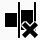 分发水平正确的交叉Simple-Black-iPhoneMini-icons
