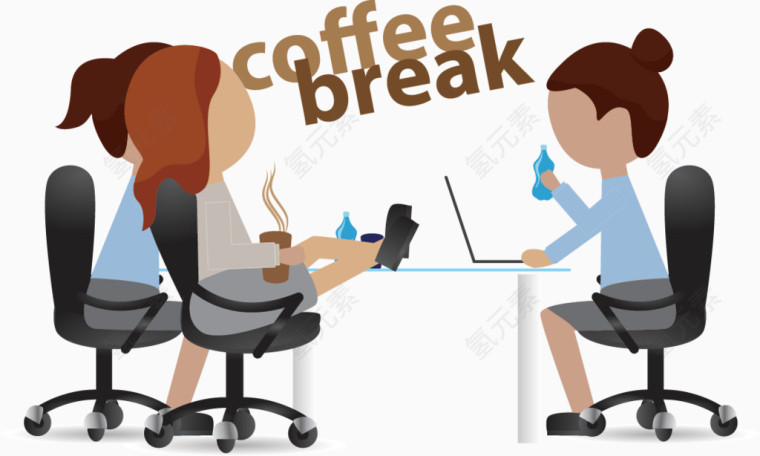 一起喝咖啡的人物