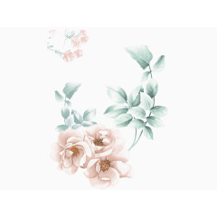 鲜花矢量素材抽象鲜花