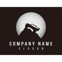 创意越野车广告插画矢量素材