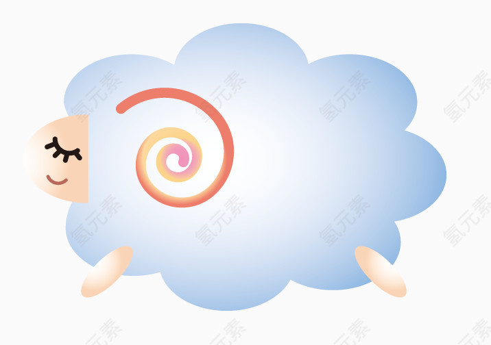 小清新卡通装饰羊驼