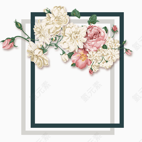 花朵边框