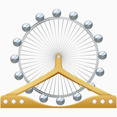 卡通游乐园元素摩天轮