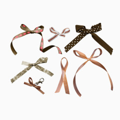 丝带蝴蝶结花色素材