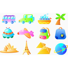 交通通信矢量图