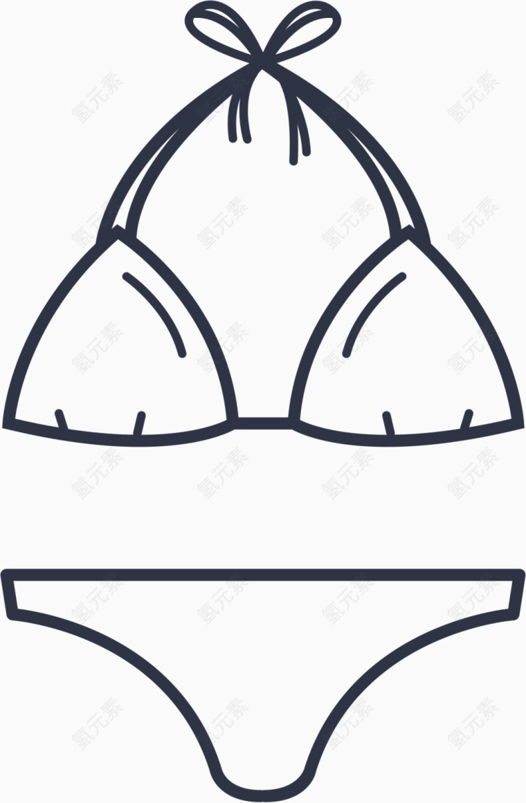游泳西装比基尼Summer-icons