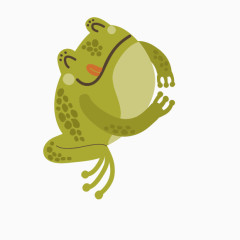 卡通简约青蛙素材