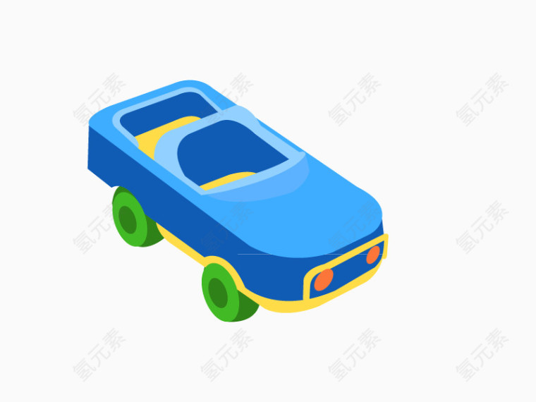 小车玩具卡通矢量素材