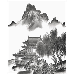 唯美水墨画