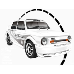 矢量手绘跑车图片