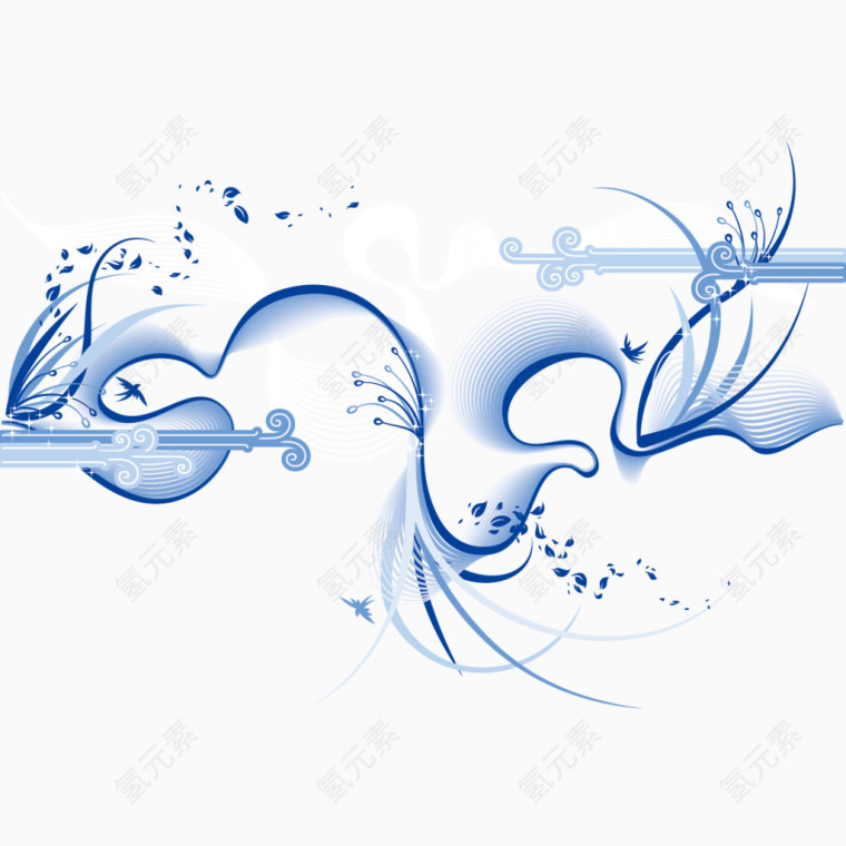 创意水浪花纹