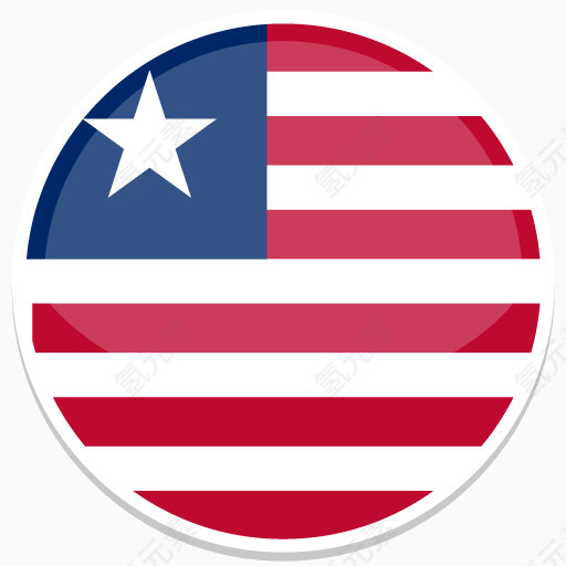 利比里亚Flat-Round-World-Flag-icons