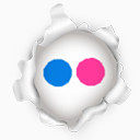 flickr页次?降到?Icons社会Peel第二版