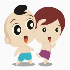 手绘卡通小孩