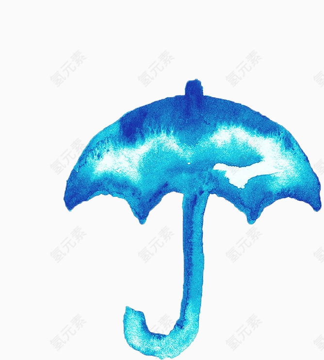 水彩雨伞
