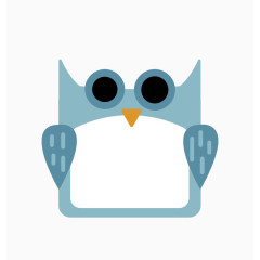 矢量猫头鹰卡片