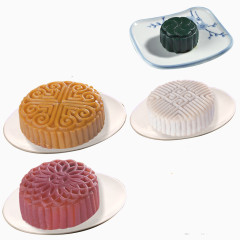 手绘3d月饼图片节日素材