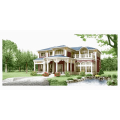 豪华的小二层楼