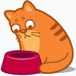 饥饿的猫图标