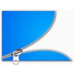 卡通拉链拉锁名片