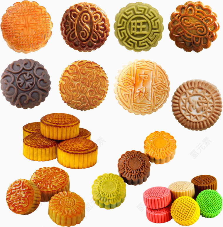 各式各样的月饼