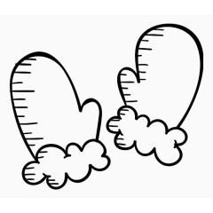 手绘风圣诞节素材