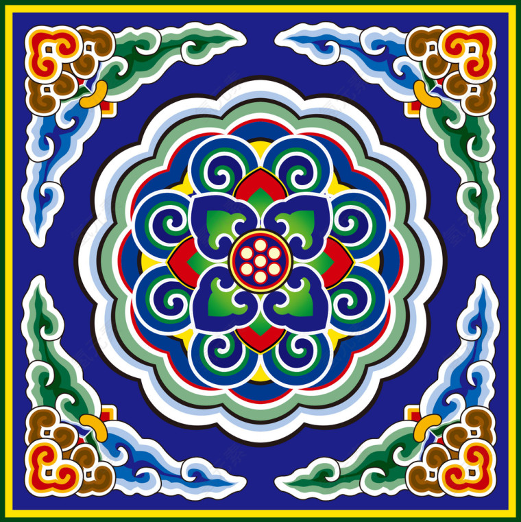 柱纹梁画