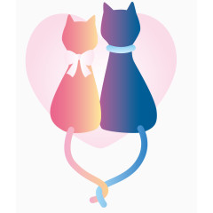 小清新卡通装饰猫