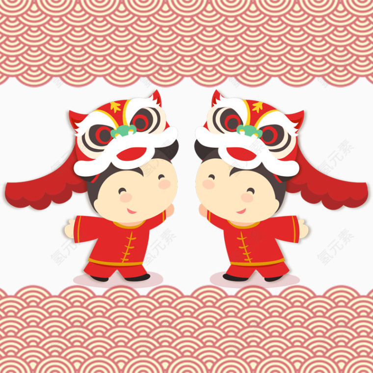 传红衣服的小孩