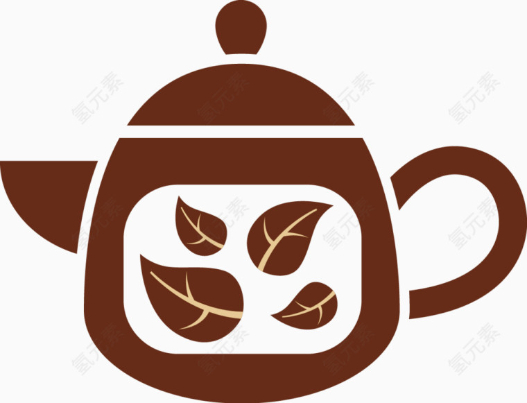 茶壶矢量元素