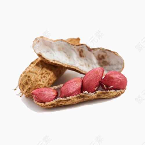 拨开的花生