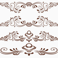 欧式古典花纹边框