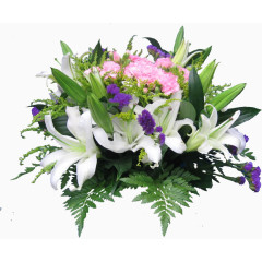 浪漫百合花花束