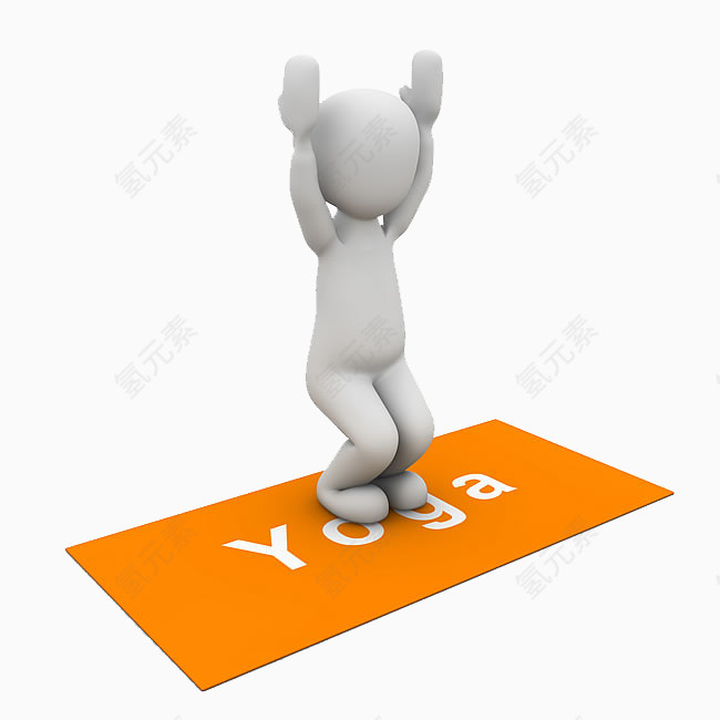 创意3D小人姿势图片