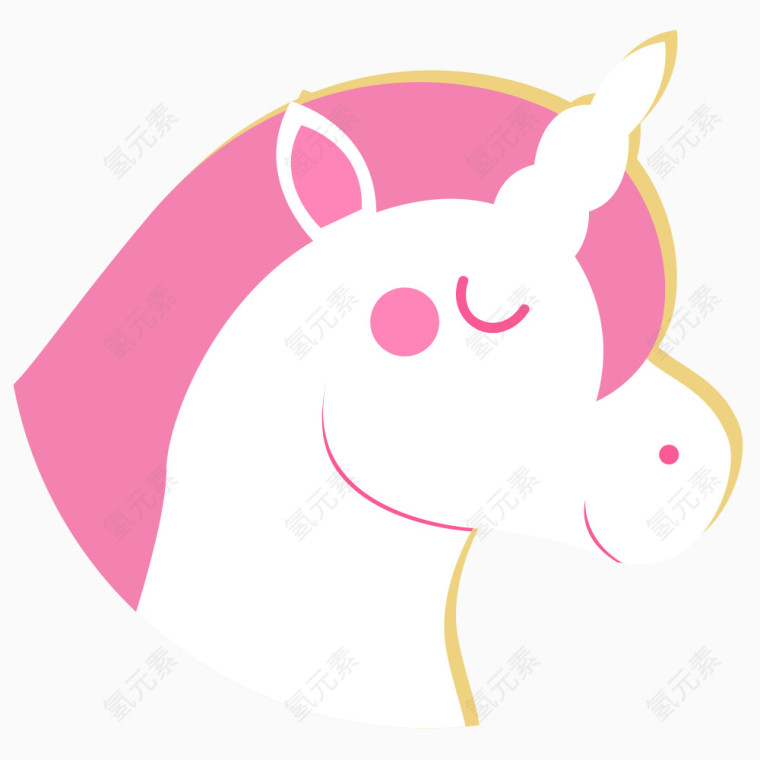 卡通独角兽头像