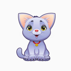 卡通手绘可爱的小猫