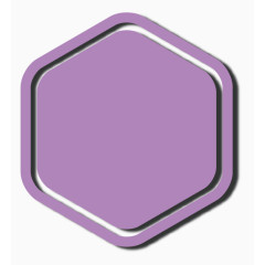 矢量六边形文字框图片素材