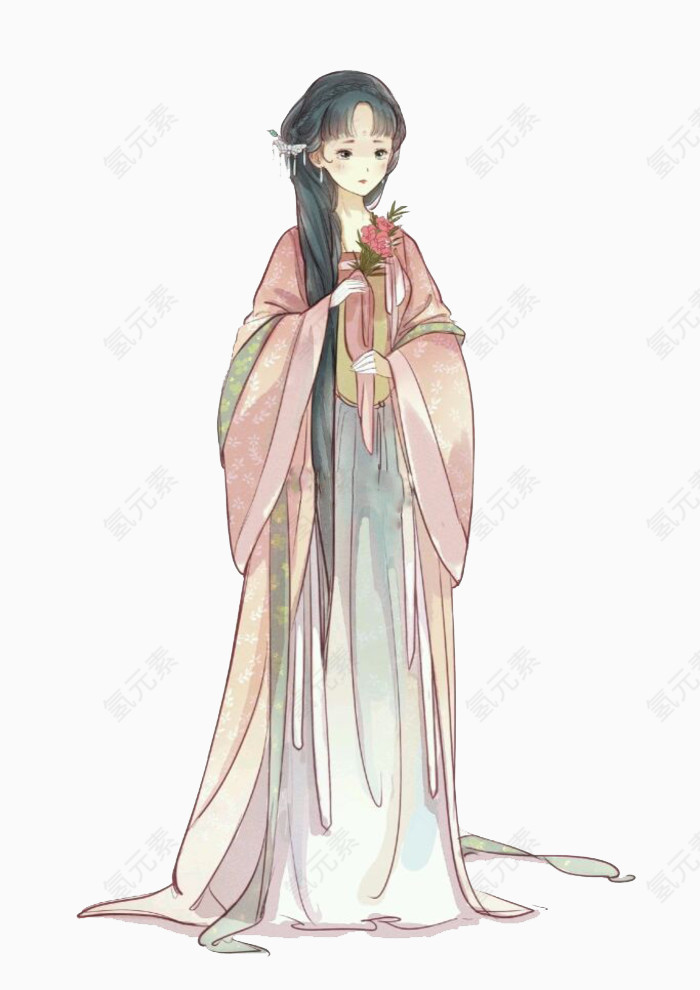 古装的清纯美女